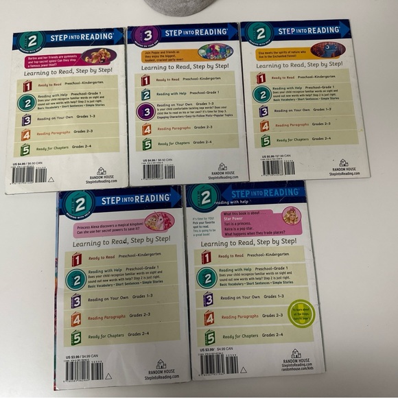 Lot of 5 Step Into Reading Step 2 & 3 Barbie, Trolls, Frozen - Picture 8 of 8